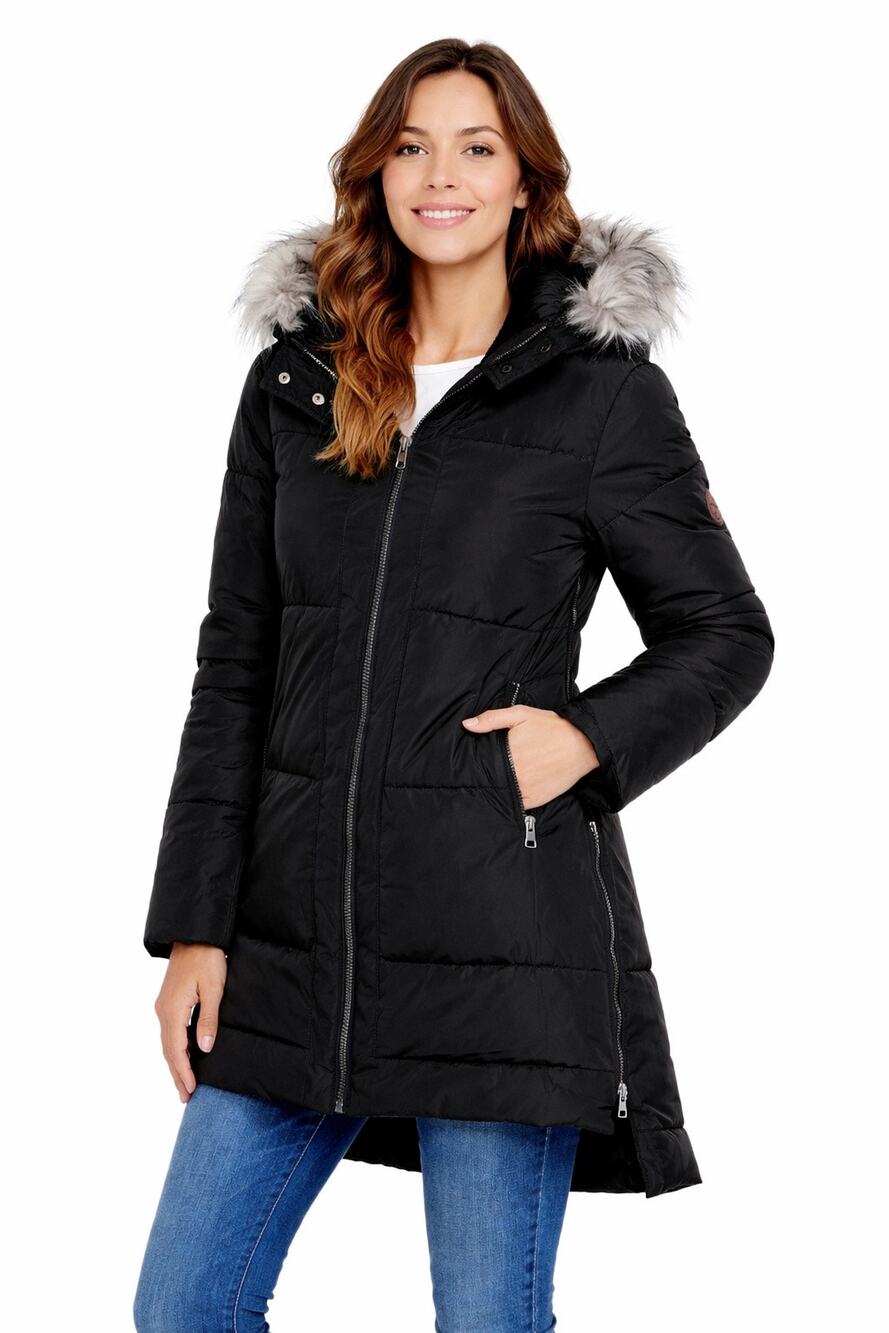 NWT Be Boundless Faux Fur Hooded Parka L